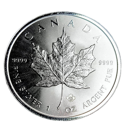 1 oz Silver CANADIAN MAPLE LEAF Coin (Random Year)