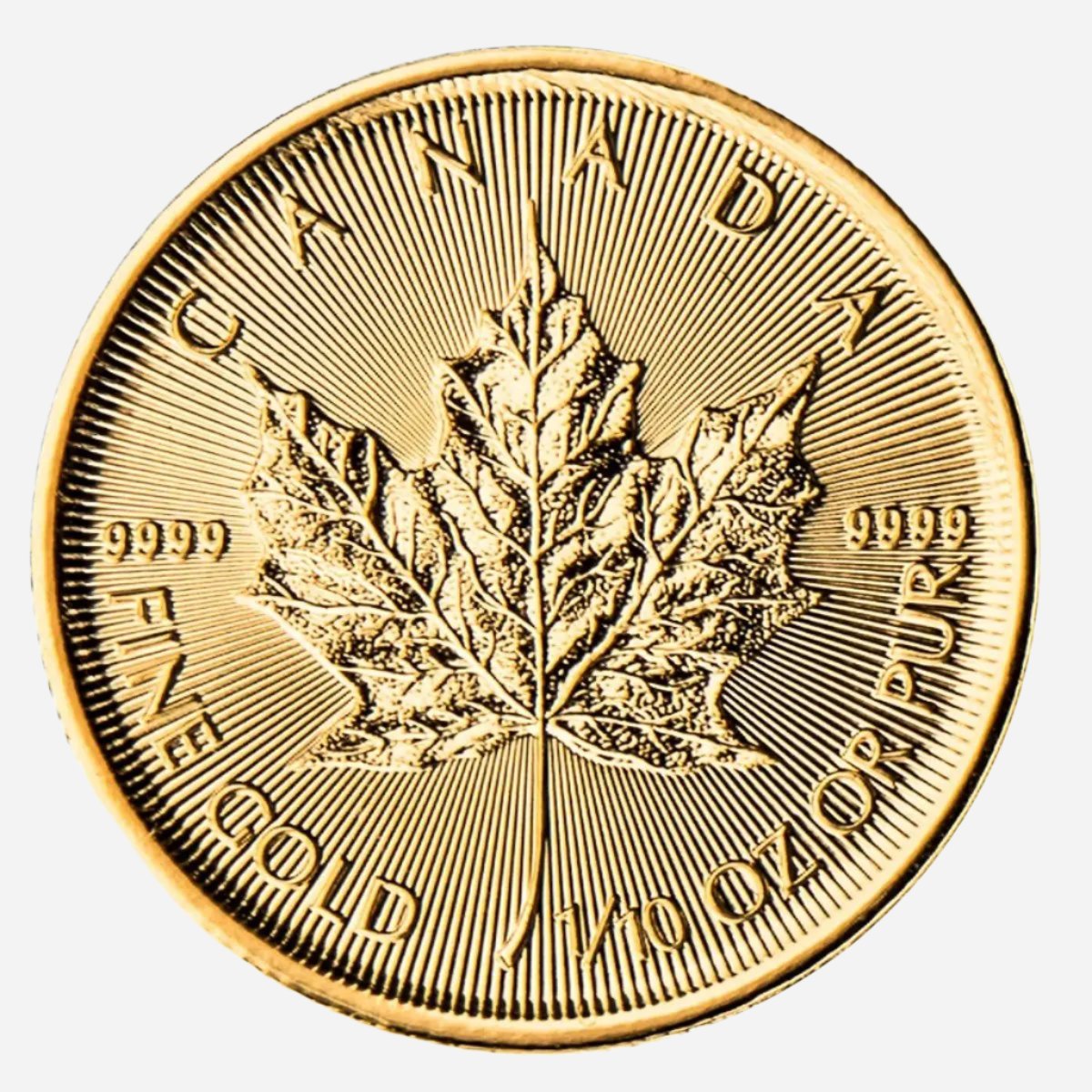 1/20 oz CANADIAN MAPLE LEAF Gold Coin (Random Year)