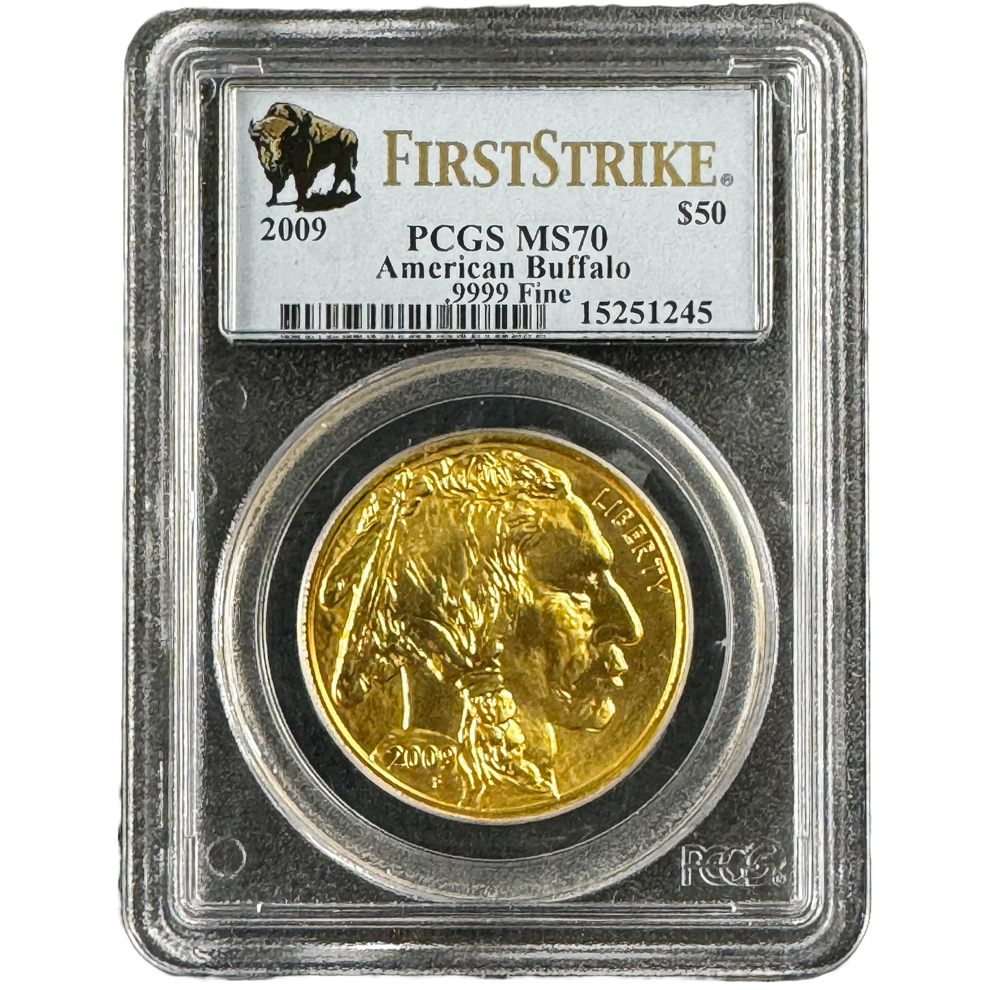 1 oz Gold AMERICAN BUFFALO Coin PCGS MS70 First Strike 2009