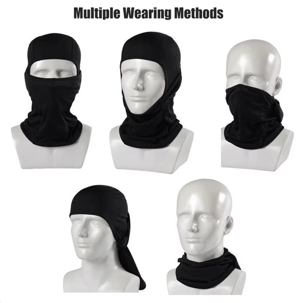 Camouflage Balaclava Cap Outdoor Sunscreen Breathable Full Face Mask Bicycle Motorcycle Helmet Inner Cap Men Women Cycling Mask