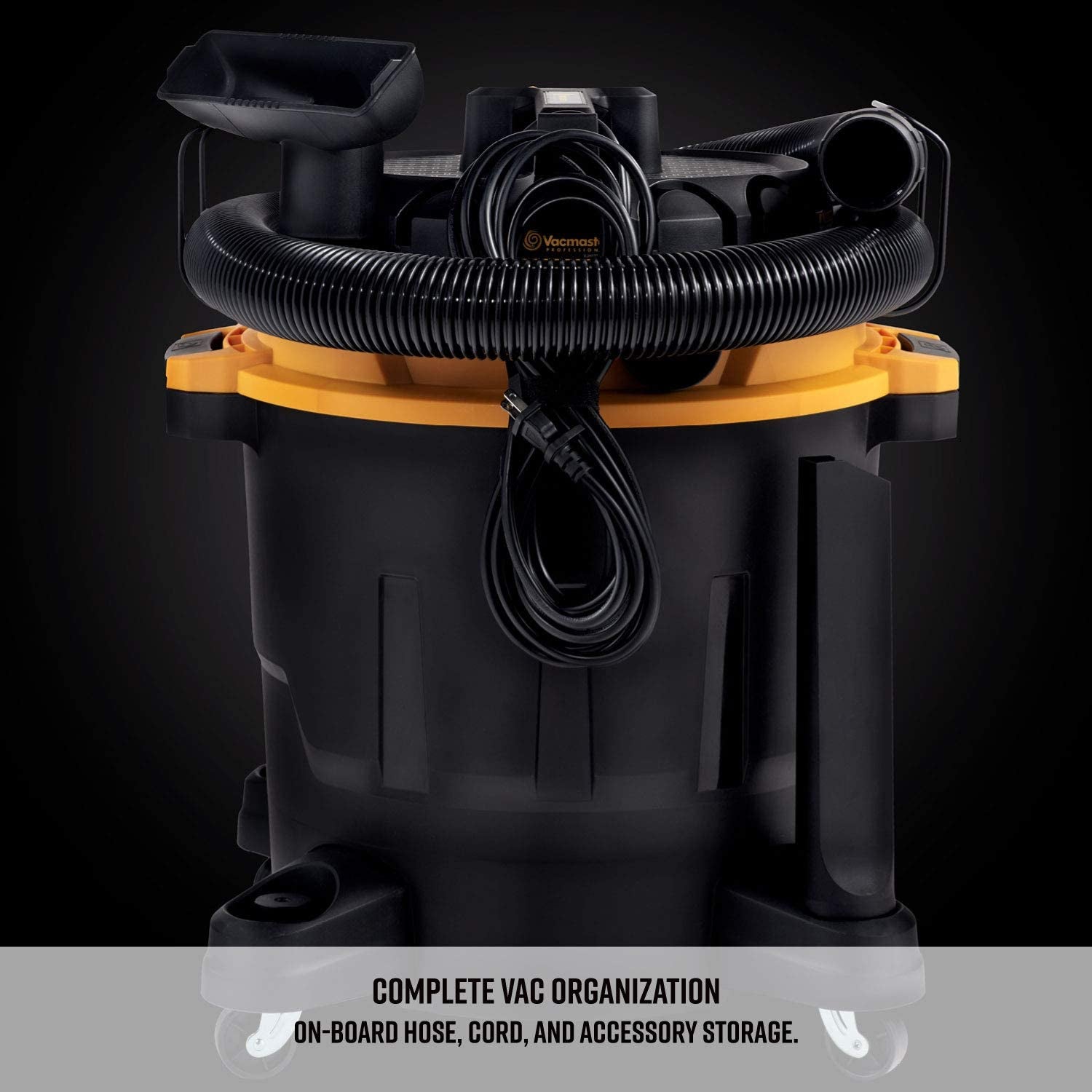 Professional Wet/Dry Vac, 12 Gallon, Beast Series, 5.5 HP 2-1/2" Hose (VJH1211PF0201) , Black