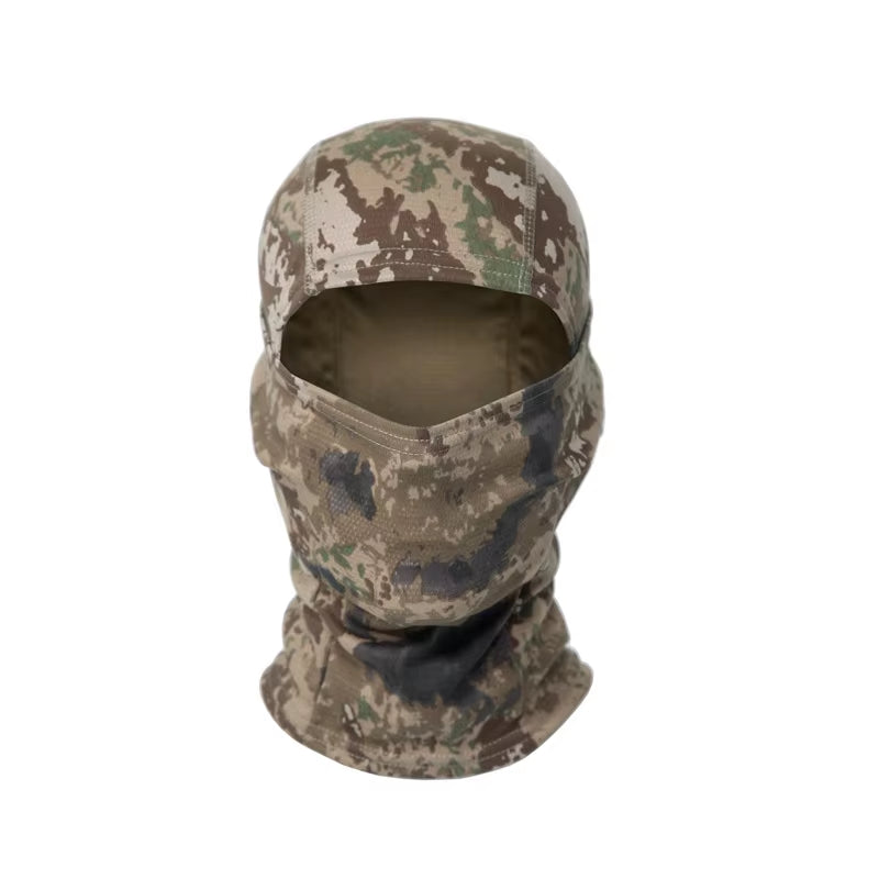 Camouflage Balaclava Cap Outdoor Sunscreen Breathable Full Face Mask Bicycle Motorcycle Helmet Inner Cap Men Women Cycling Mask