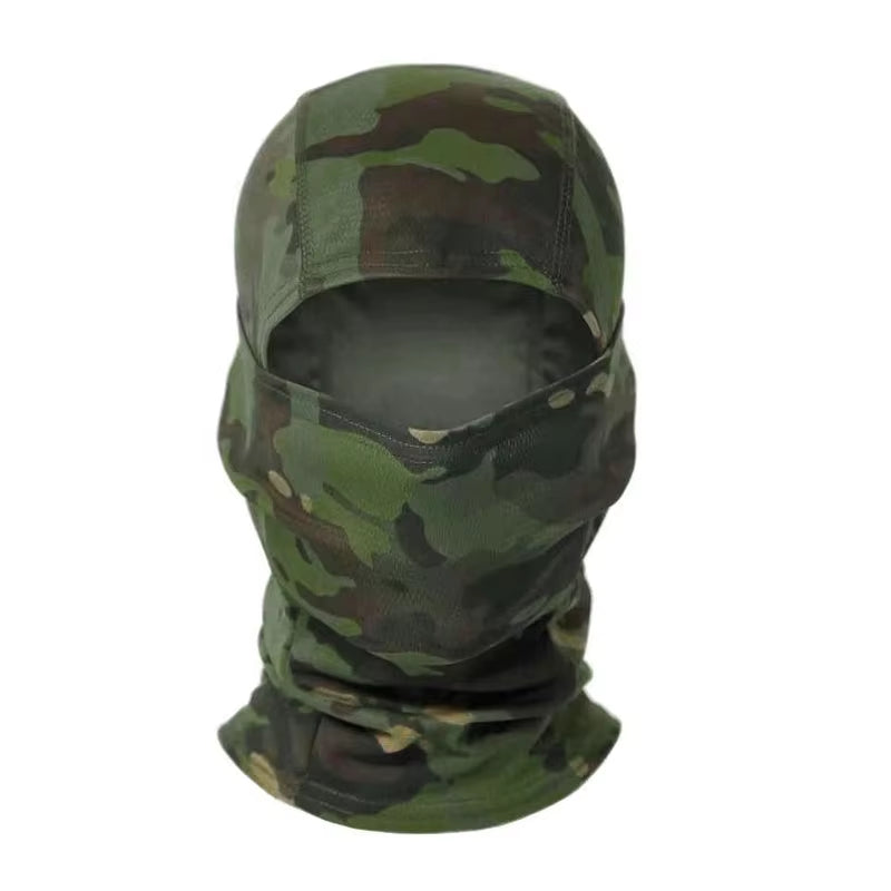 Camouflage Balaclava Cap Outdoor Sunscreen Breathable Full Face Mask Bicycle Motorcycle Helmet Inner Cap Men Women Cycling Mask