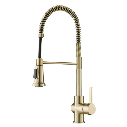 Britt Commercial Style Kitchen Faucet in Spot Free Antique Champagne Bronze, KPF-1690SFACB