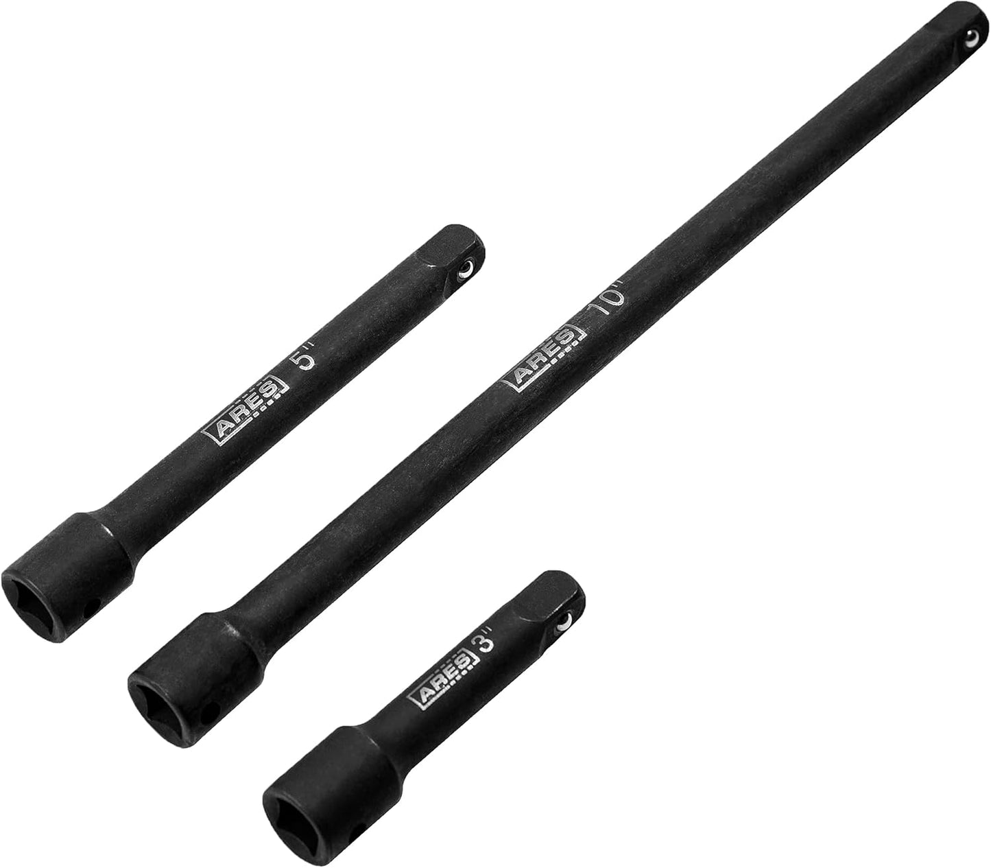 70032-3/8-Inch Drive Impact Extension Bar Set - 3-Inch, 5-Inch, and 10-Inch Laser Etched Socket Extensions Expand the Range of Impact Drivers