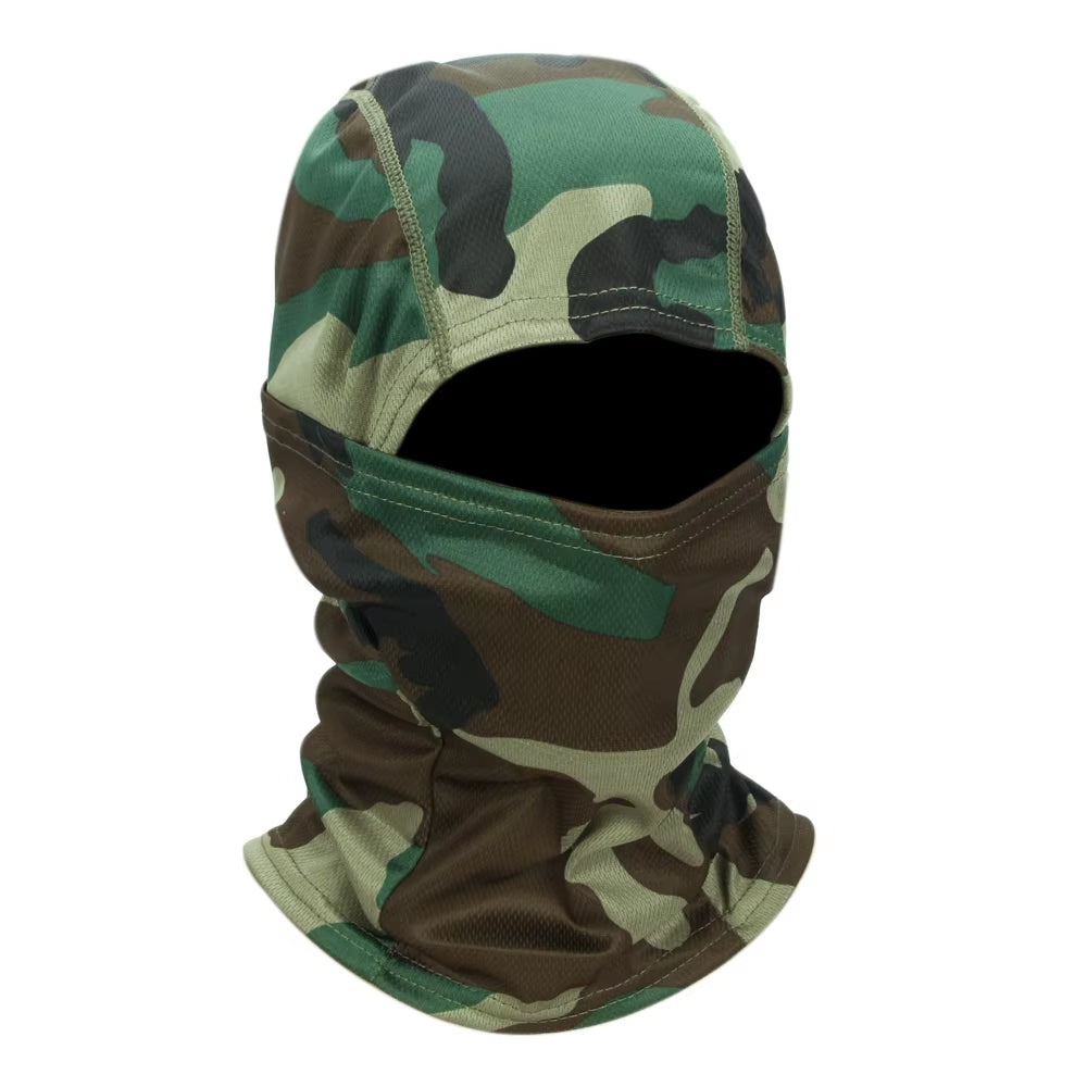 Camouflage Balaclava Cap Outdoor Sunscreen Breathable Full Face Mask Bicycle Motorcycle Helmet Inner Cap Men Women Cycling Mask