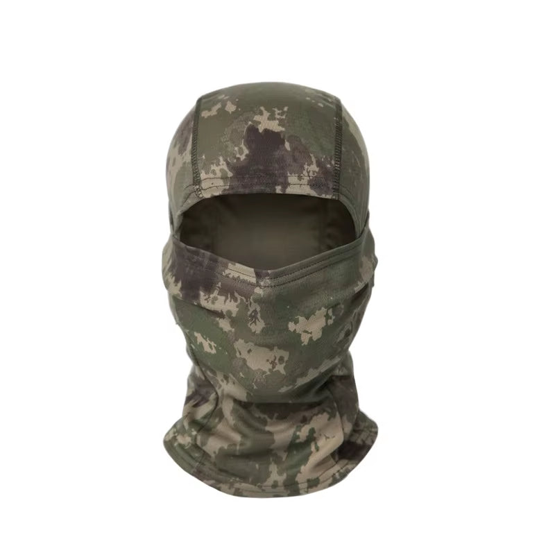 Camouflage Balaclava Cap Outdoor Sunscreen Breathable Full Face Mask Bicycle Motorcycle Helmet Inner Cap Men Women Cycling Mask