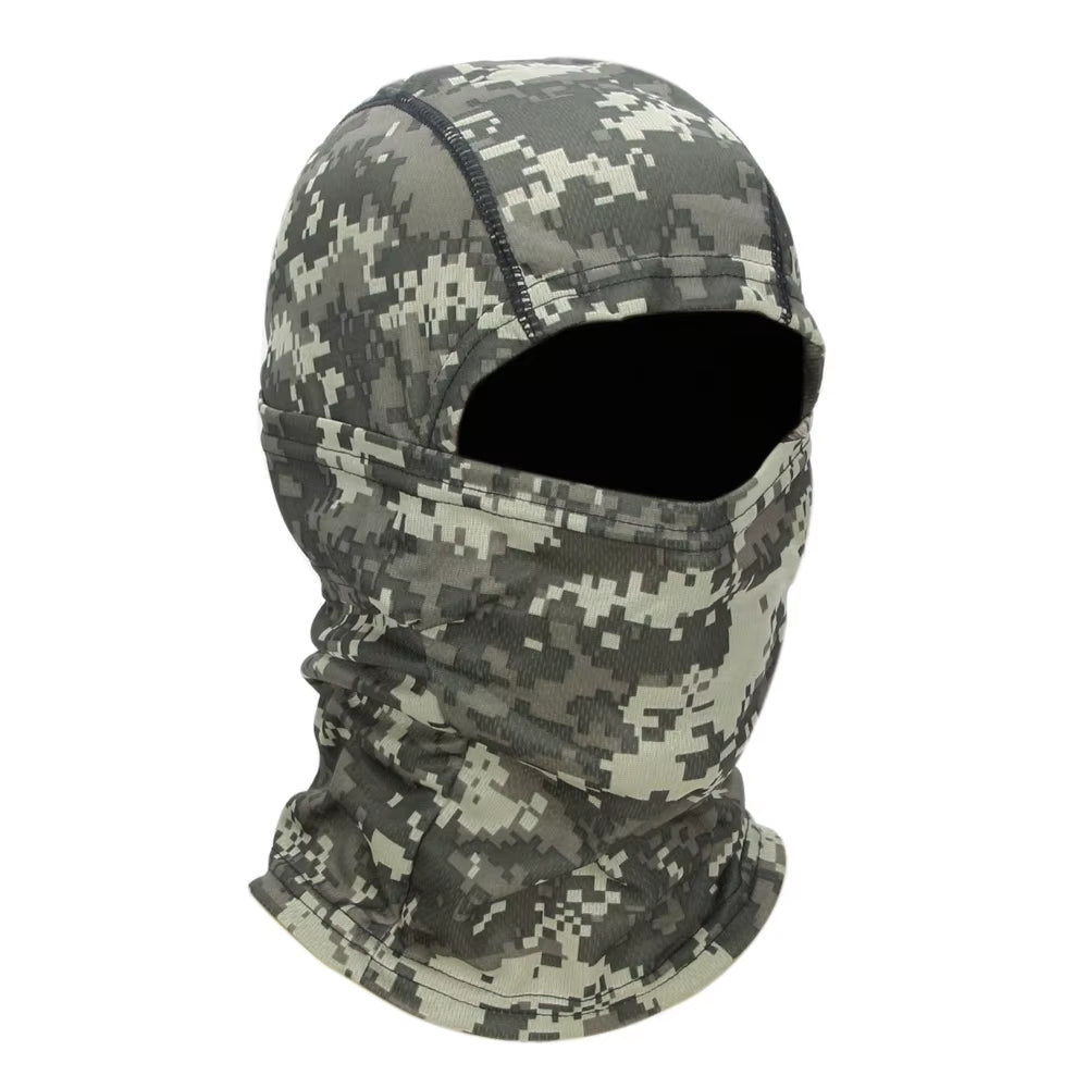 Camouflage Balaclava Cap Outdoor Sunscreen Breathable Full Face Mask Bicycle Motorcycle Helmet Inner Cap Men Women Cycling Mask