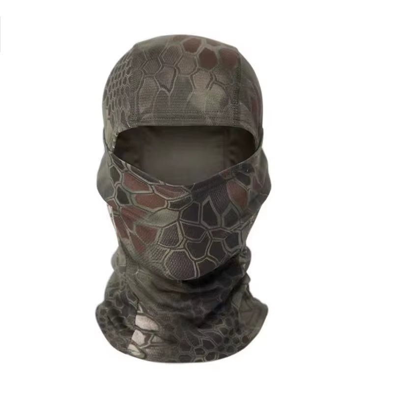 Camouflage Balaclava Cap Outdoor Sunscreen Breathable Full Face Mask Bicycle Motorcycle Helmet Inner Cap Men Women Cycling Mask