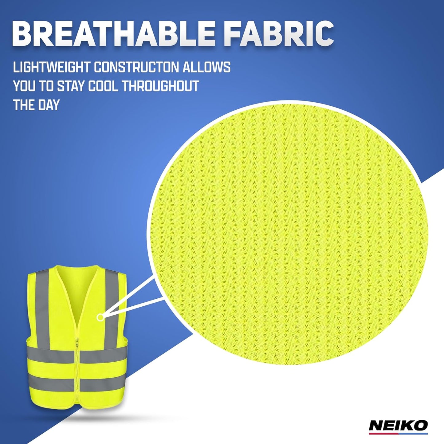 Safety Vest, High Visibility Vest with Reflective Strips