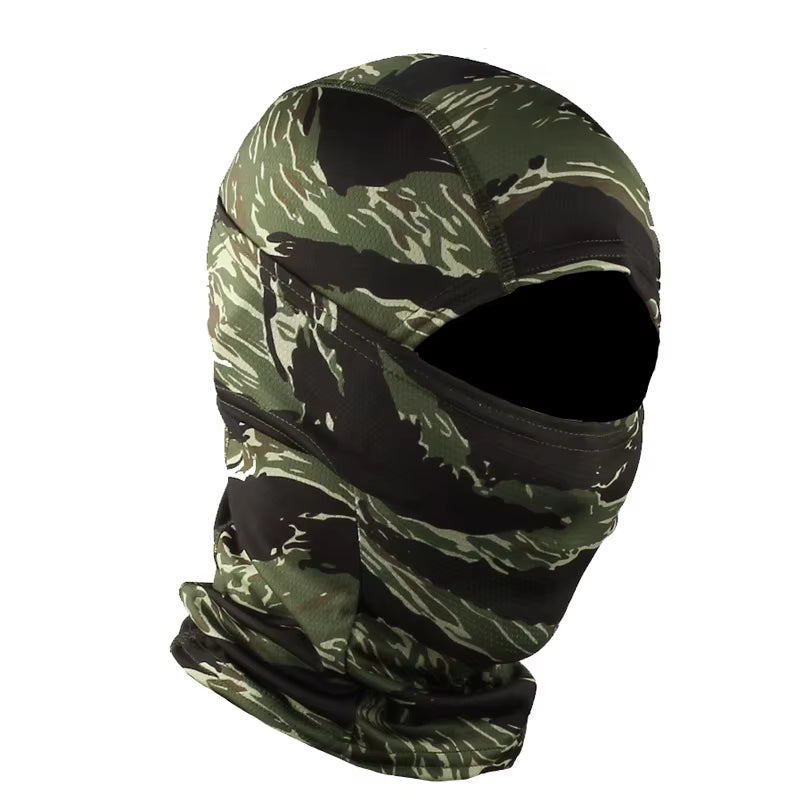 Camouflage Balaclava Cap Outdoor Sunscreen Breathable Full Face Mask Bicycle Motorcycle Helmet Inner Cap Men Women Cycling Mask