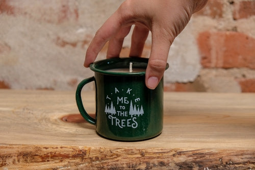 The Trees Enamel Cup Candle