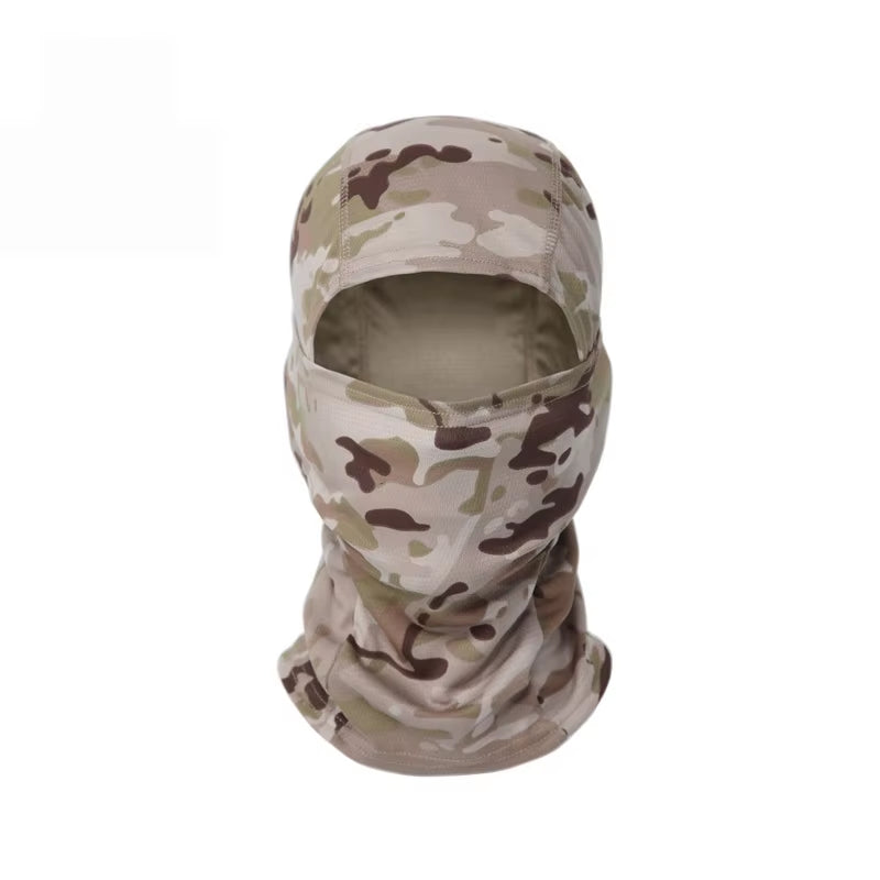 Camouflage Balaclava Cap Outdoor Sunscreen Breathable Full Face Mask Bicycle Motorcycle Helmet Inner Cap Men Women Cycling Mask