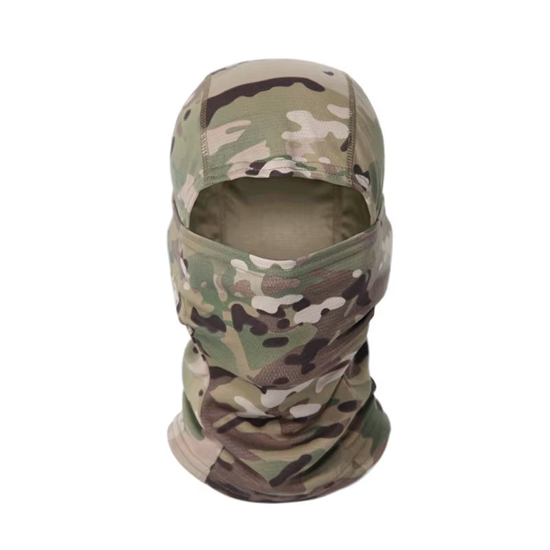 Camouflage Balaclava Cap Outdoor Sunscreen Breathable Full Face Mask Bicycle Motorcycle Helmet Inner Cap Men Women Cycling Mask