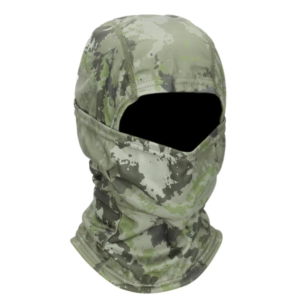 Camouflage Balaclava Cap Outdoor Sunscreen Breathable Full Face Mask Bicycle Motorcycle Helmet Inner Cap Men Women Cycling Mask