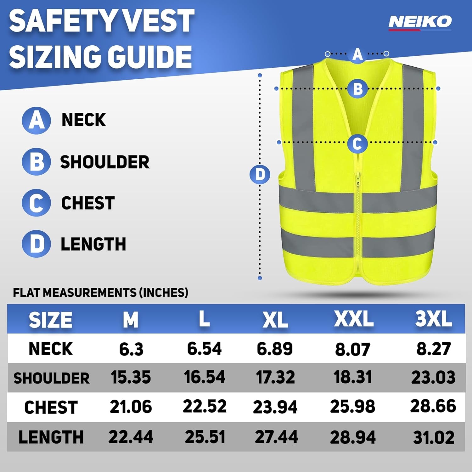 Safety Vest, High Visibility Vest with Reflective Strips