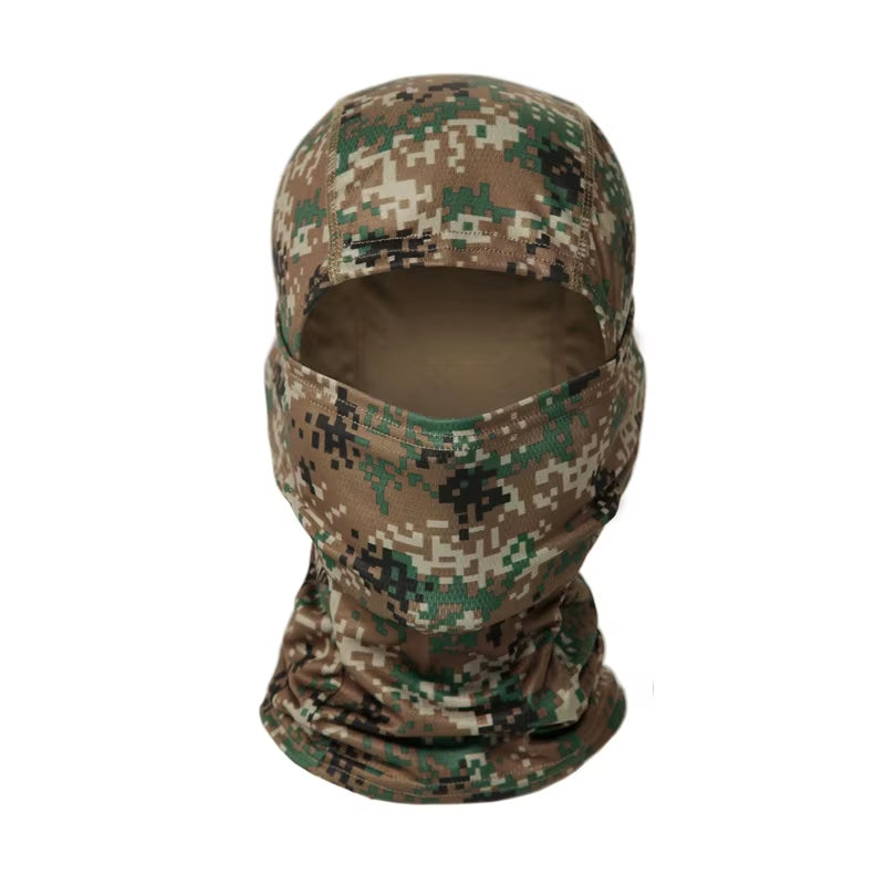 Camouflage Balaclava Cap Outdoor Sunscreen Breathable Full Face Mask Bicycle Motorcycle Helmet Inner Cap Men Women Cycling Mask