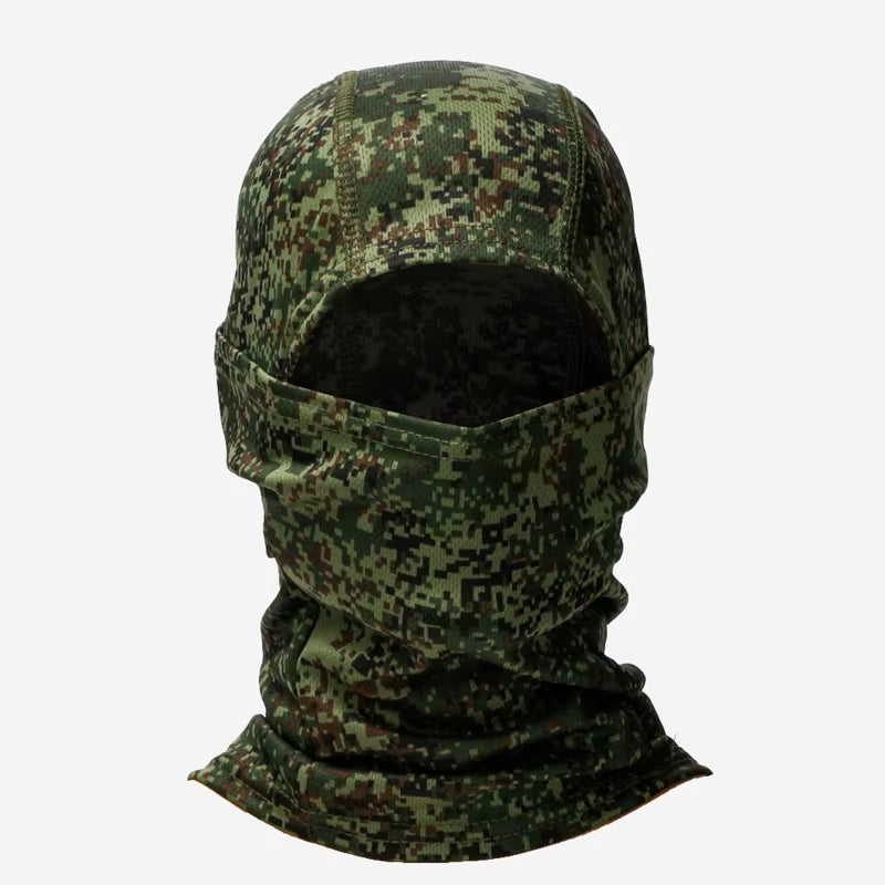 Camouflage Balaclava Cap Outdoor Sunscreen Breathable Full Face Mask Bicycle Motorcycle Helmet Inner Cap Men Women Cycling Mask