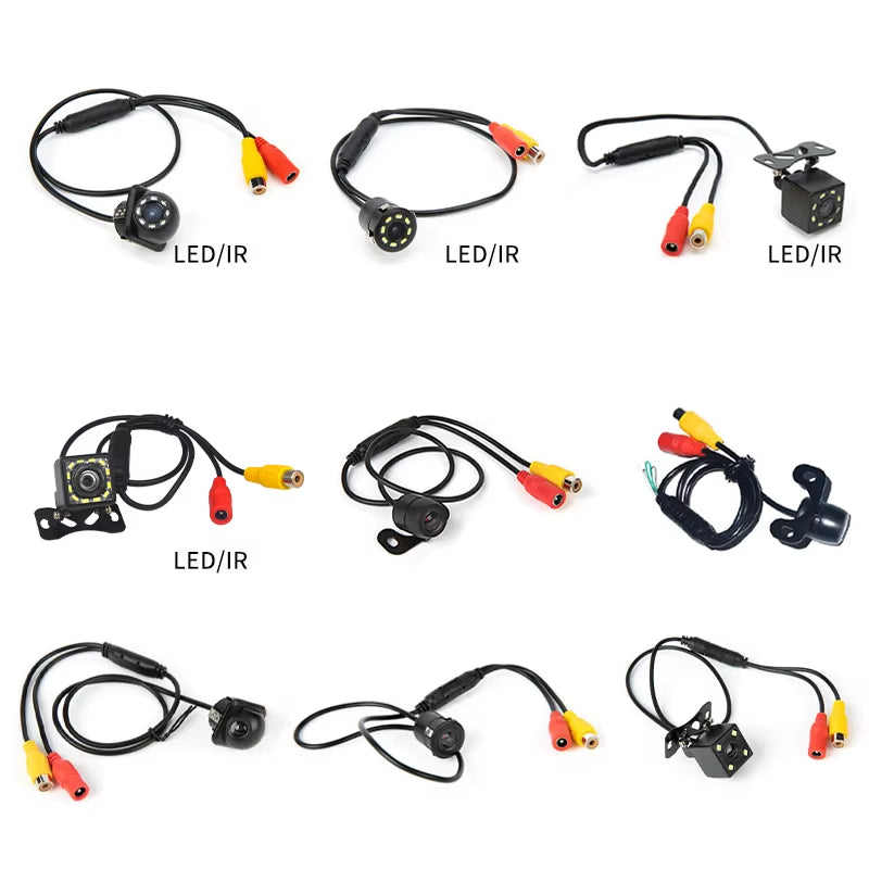 Car Rear View Camera 8 LED Night Vision Reversing Auto Parking Monitor CCD Waterproof HD Video