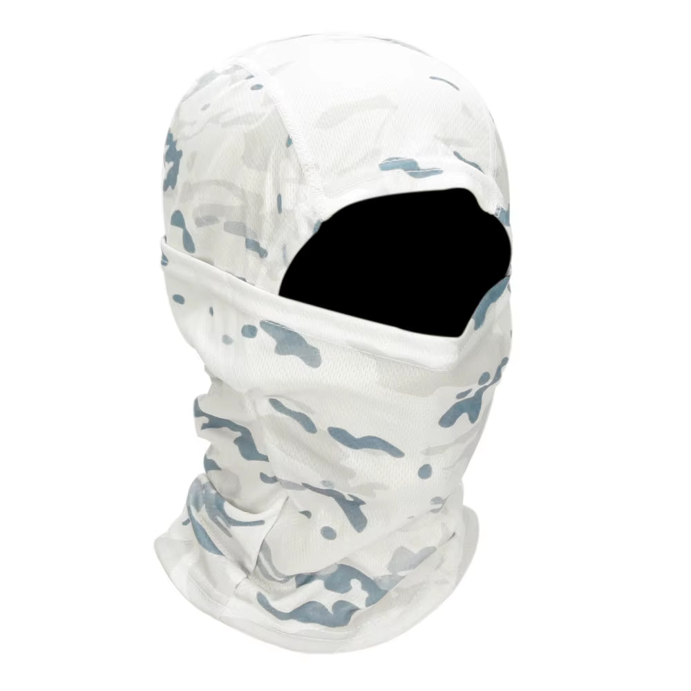 Camouflage Balaclava Cap Outdoor Sunscreen Breathable Full Face Mask Bicycle Motorcycle Helmet Inner Cap Men Women Cycling Mask