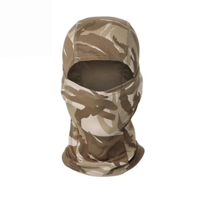 Camouflage Balaclava Cap Outdoor Sunscreen Breathable Full Face Mask Bicycle Motorcycle Helmet Inner Cap Men Women Cycling Mask